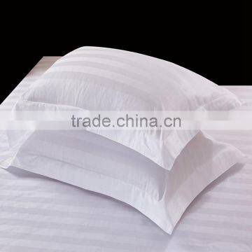 100% cotton Hotel pillow case, satin white pillow cover used for hotel