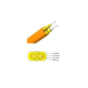 Indoor Optical Fiber Cable Duplex  Flat Fiber Cable