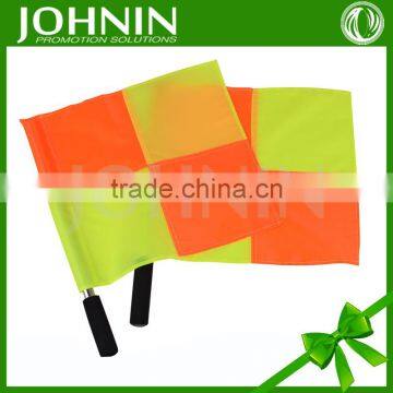 Silk Screen Printing Hand Sports Soccer Polyester Referee Flags