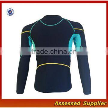 Hot Sale Sportswear Manufacturer Mens Compression Long Sleeve Rush Guard/Swim Shirt/Sun Protective Wholesale---AMY164284 photo-2