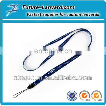 Dye sublimation lanyard with cell phone loop