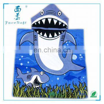 Custom Cartoon Baby Towel Character Hooded Animal Baby Bathrobe Kids Bath Robe Infant Beach Towels
