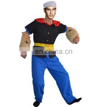 Party carnival adult men sailor seaman Popeye costume MAB-97