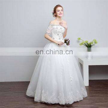 HS1605 Real Picture 2017 New Style Court Train Wedding Dress Bridal Gown photo-4