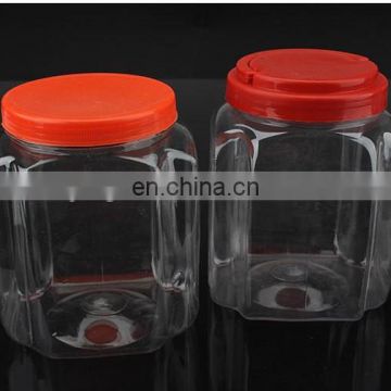 Factory direct supply 1000ml PET plastic candy tank jar for retail packaging