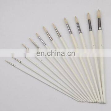 High Quality Wooden Artist Bristle Paint Brushes