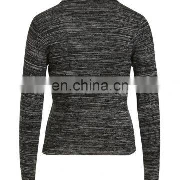 Ladies Basic Top Crafted in a Polyester Blend and Featuring Knit High Neck and Crop Bodice photo-4