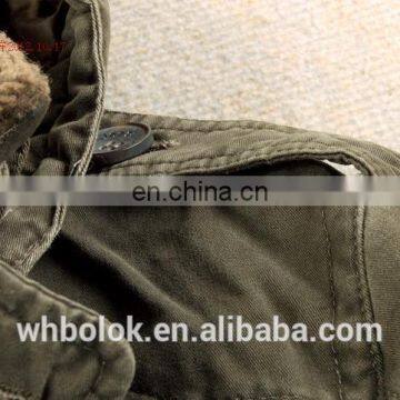 Winter Very Warm Winter Coat for Men Multi Pockets Washed Cotton Fleece Lined Blazer
