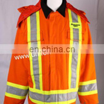 thermal protective & pretective HI VIS winter safety jacket workwear suitable for oil industry