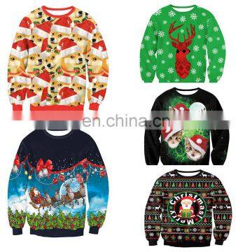 Fashion Christmas Sweater Wholesale Quilted Pullover Jumpers Hoodies Jumpers