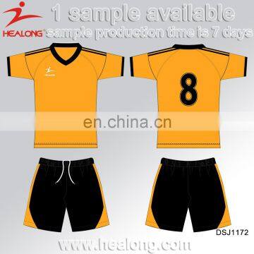 New 2017 Healong Sublimation Custom Wholesale Kid Cheap Soccer Uniform