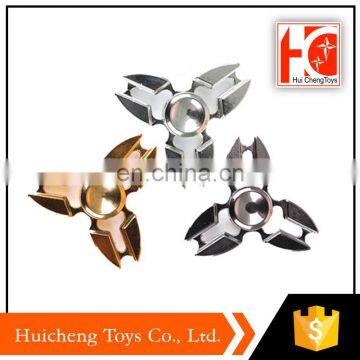 shantou chenghai toy factory stainless steel finger spinner metal with high quality