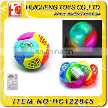 Magic Puzzle assembled 12CM flashing light glow music jumping ball promotion toys EN71