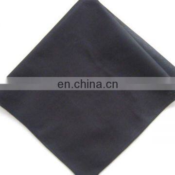 100% Cotton Solid Black Bandana