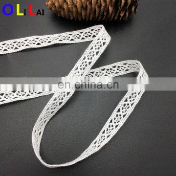 OLCT453 1.0cm Fashion Blue Cotton Crochet Guipure Tillle Lace Trimming for Ladies photo-4