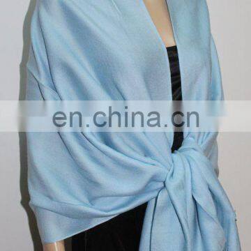 stole with silk and wool solid color pattern (JDS-043_55#. )