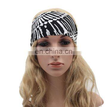 Fashion Sports Coverd Elastic Yoga Spandex Fabric Hair Bands