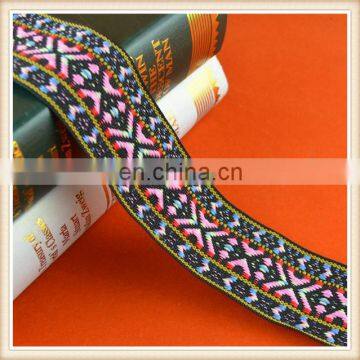 Fancy cheap jacquard webbing band custom wholesale ribbon for garment
