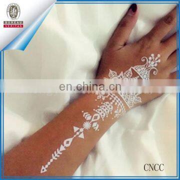 temporary tattoo white skin hand pattern wedding flower women body tattoo fake lace gloves wedding sticker unique stickers art