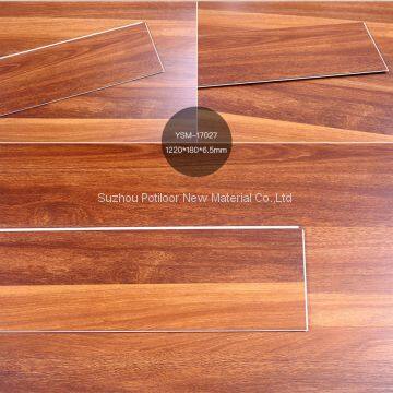 SPC floor PVC flooring sheet tiles slotted click lock 3.5mm thickness 0.15mm wear layer