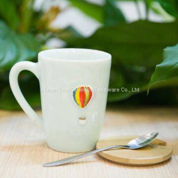 China New Bone White Embossed Custom Ceramic Mug for Mon Gift Export to Worldwide photo-4