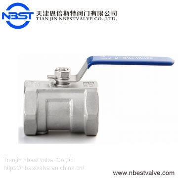 China Manufacturer 1000WOG Stainless Steel 1PC Ball Valve