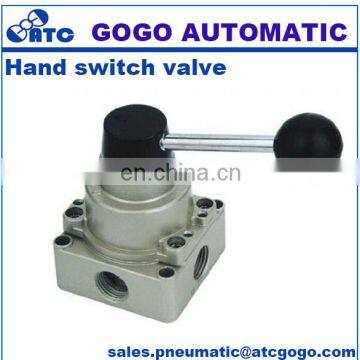 GOGO ATC 4 Way Pneumatic Air Hand Lever Valve HV400-03 Port 3/8" BSPP Manual Switch Control Valve photo-2