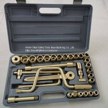 Non Sparking Tools Dr Socket 1/2inch 32pcs Aluminum Bronze