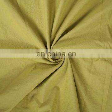 Manufacturer wholesales 228T full dull nylon waterproof crinkle taslan jacket fabric