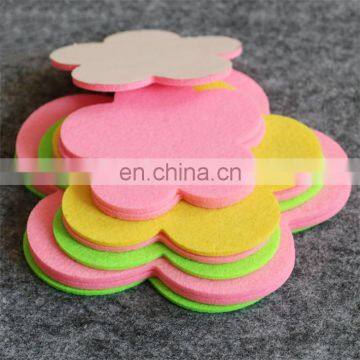 customized size shape felt coaster set