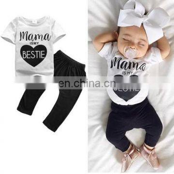 Cute Design Summer Soft Cotton Set Casual Baby Girls 2Pcs Outfits photo-3