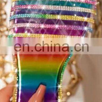 New Slippers Women Fashion Diamond Peep Toe Woman Shoes 2020 Summer Ladies Flat Sandal Beach Flip Flops Woman Female Slides Hot