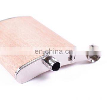 HQP-XJ08 HongQiang Custom Logo Wholesale Factory Directly High Quality Wooden Portable Hip Flask photo-6