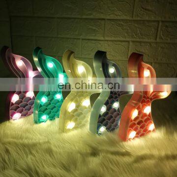 Factory Price Children Room Decoration 3D Fish Marquee Led Night Light