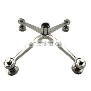 Stainless Steel Handrail Glass Holder Glass Curtain Wall Bracket Glass spider accessories for awning canopy