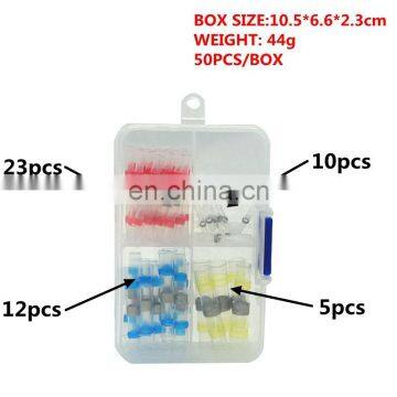 Hampool Good Quality 50pcs Different Sizes Automotive Solder Seal Connectors photo-7