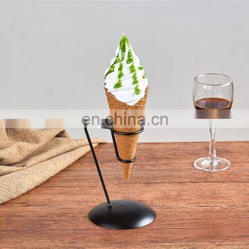 Fake Snack Decoration Props Simulation Dummy Ice Cream Waffle Cone Sample Mould Display With Snack Rack photo-5