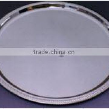 Stainless Steel Charger Plate With Silver Finish, Dinnerware Charger Plates