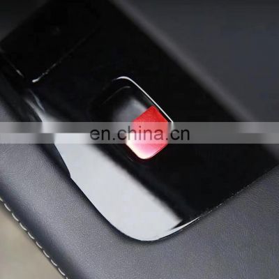 Car Window Lift Button Switch For Tesla Model 3/Y Car Open Door Button Stickers Reminder Door Armrest Stickers