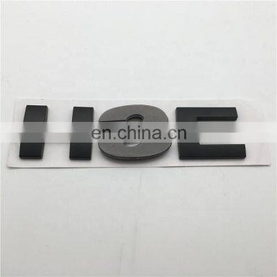 Customized Car Body Decal Plastic HSE Black Label Car Badge Emblem Sticker