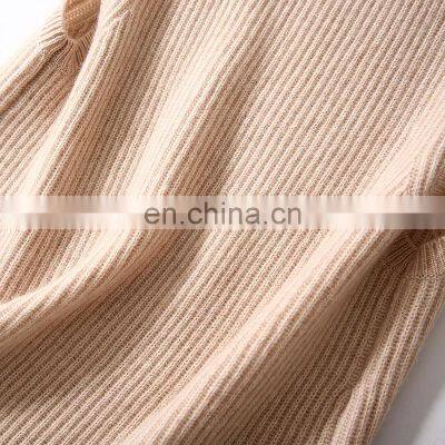 Женский безрукавный вязаный пуловер-жакет из Cashmere с воротником-тюльпаном и рибкой photo-5