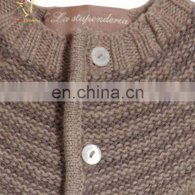 Cashmere Wool Knitting Pattern Children Cardigan photo-4