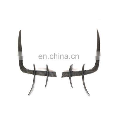 Carbon Fiber Front Bumper Splitter Fins for Audi A5 Sline S5 2017-2019 photo-2