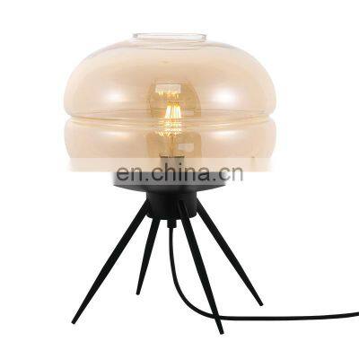 Nordic UFO Glass Shade Table Lamp Technology Triangle Fixed Decorative Table Lamp Room Bedroom