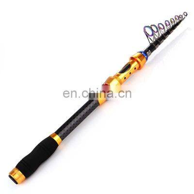 2.1m 2.4m 2.7m 3.0m  99% Carbon Spinning Rod And Reel Anti-Winding telescopic fishing rod