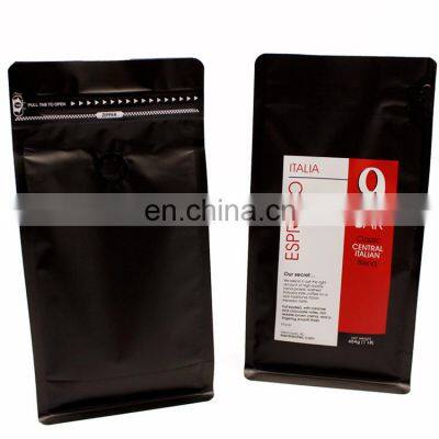 Customizable Design Packaging Ziplock Storage Valve Foil Bag For Ground Coffee Custom Coffee Bags Wholesale