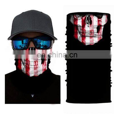 wholesale seamless tubular cotton skull custom bandana