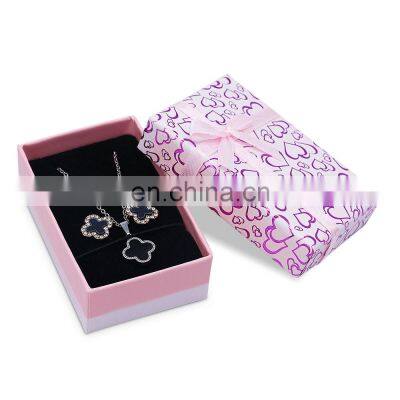 Custom Logo Cardboard Paper Box Ring Earring Necklace Earring Pendant Ring Jewelry Box photo-4