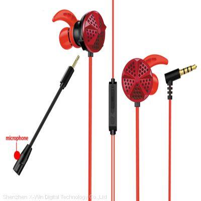 XY-G02  Gaming Wire Earphone Plastic shell + ear