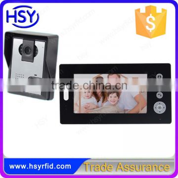 7inch 2.45G wireless two-way intercorn unlock clear vision automatically video door phone